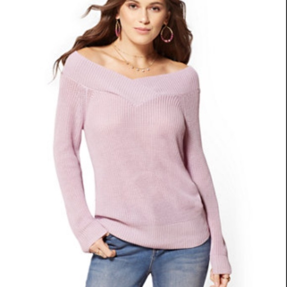 Off-The-Shoulder Sweater Sassy Burgundy XL - Picture 5 of 7